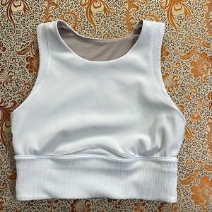 Lululemon white crop top